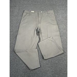 New Craftsman Pants Men's 44x30 Duck Canvas Carpenter Work Brown Relaxed Cotton